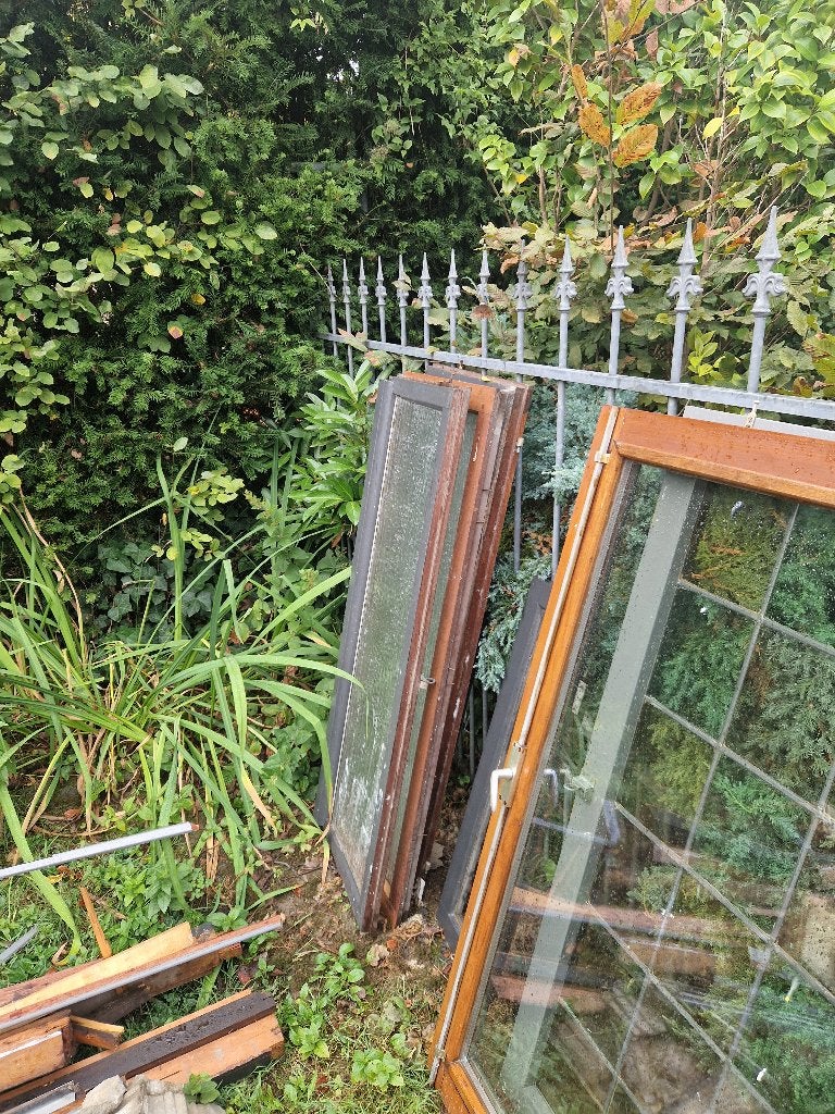 Glas, Ophalen, Gevelraam of Ruit, Gebruikt, 120 tot 160 cm