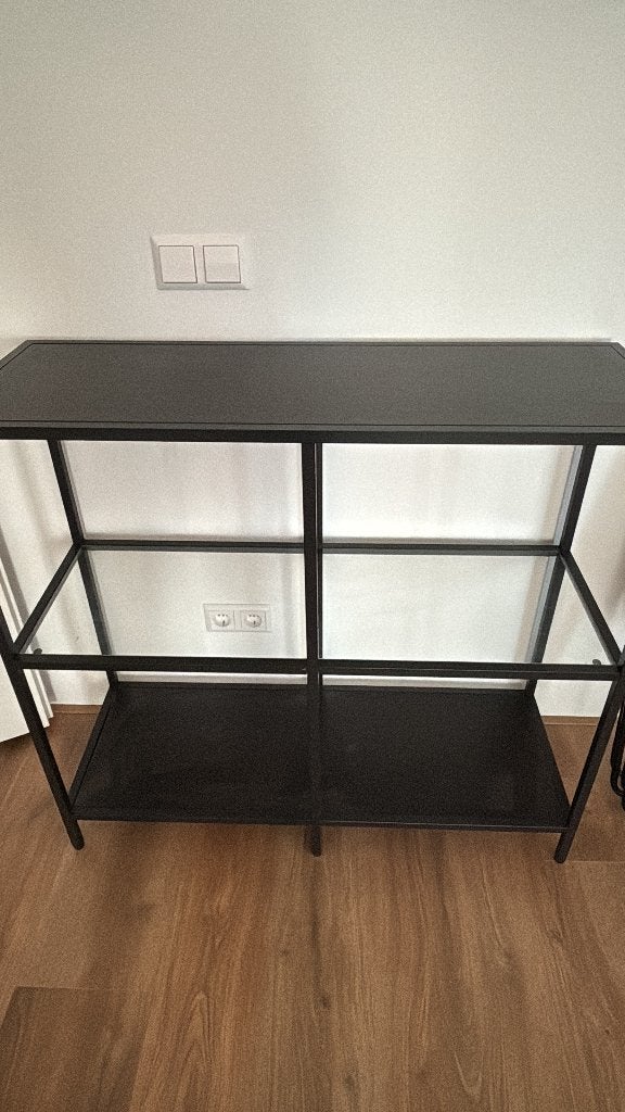 Side tafel, Huis en Inrichting, Tafels | Sidetables, 100 tot 150 cm, Glas, Ophalen of Verzenden, Zo goed als nieuw