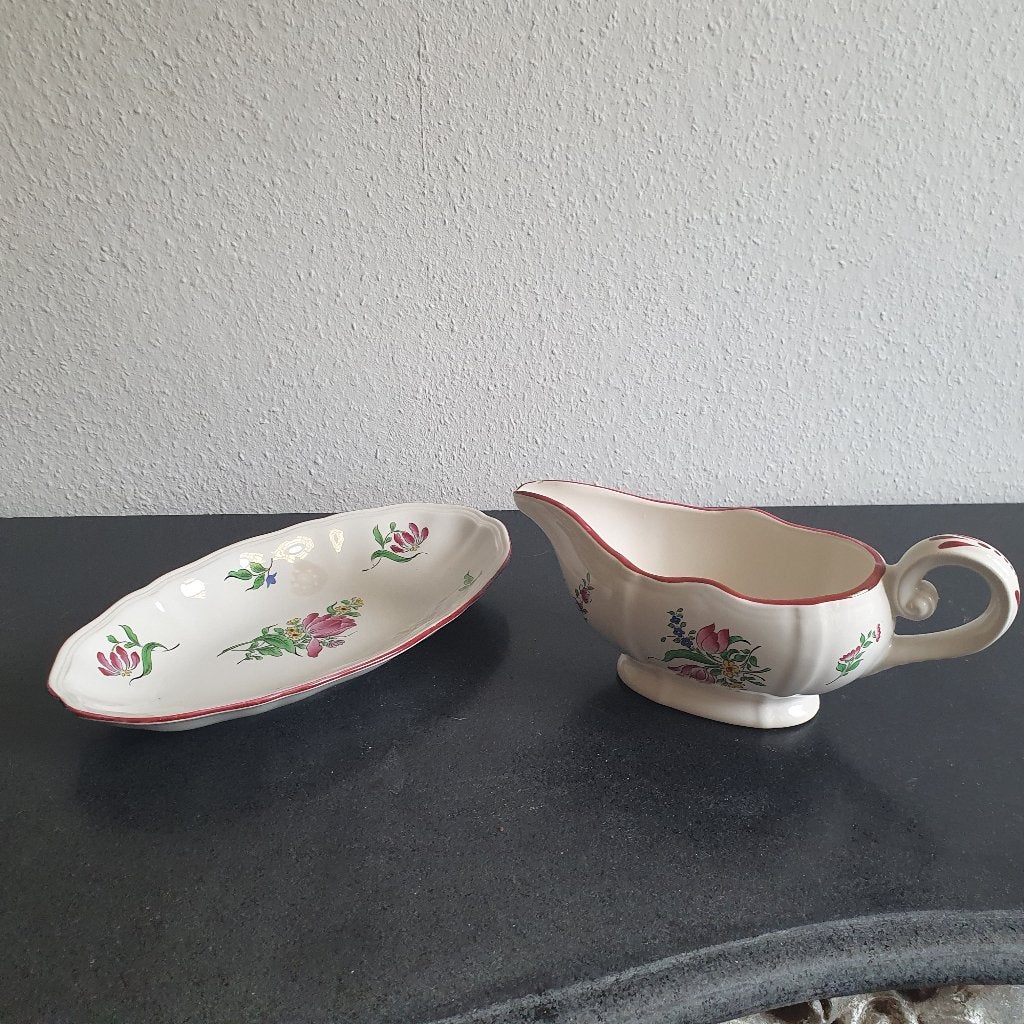 Luneville sauskom en serveerschaaltje, Ophalen