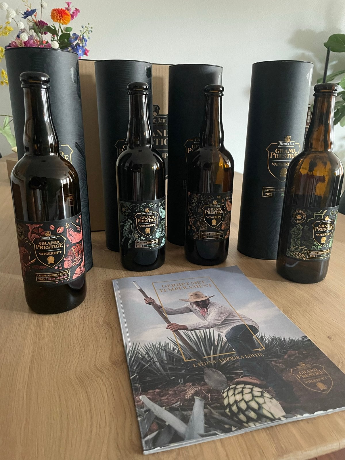 Hertog Jan Grand Prestige vatgerijpt 2023 (leeg), Ophalen of Verzenden, Gebruikt