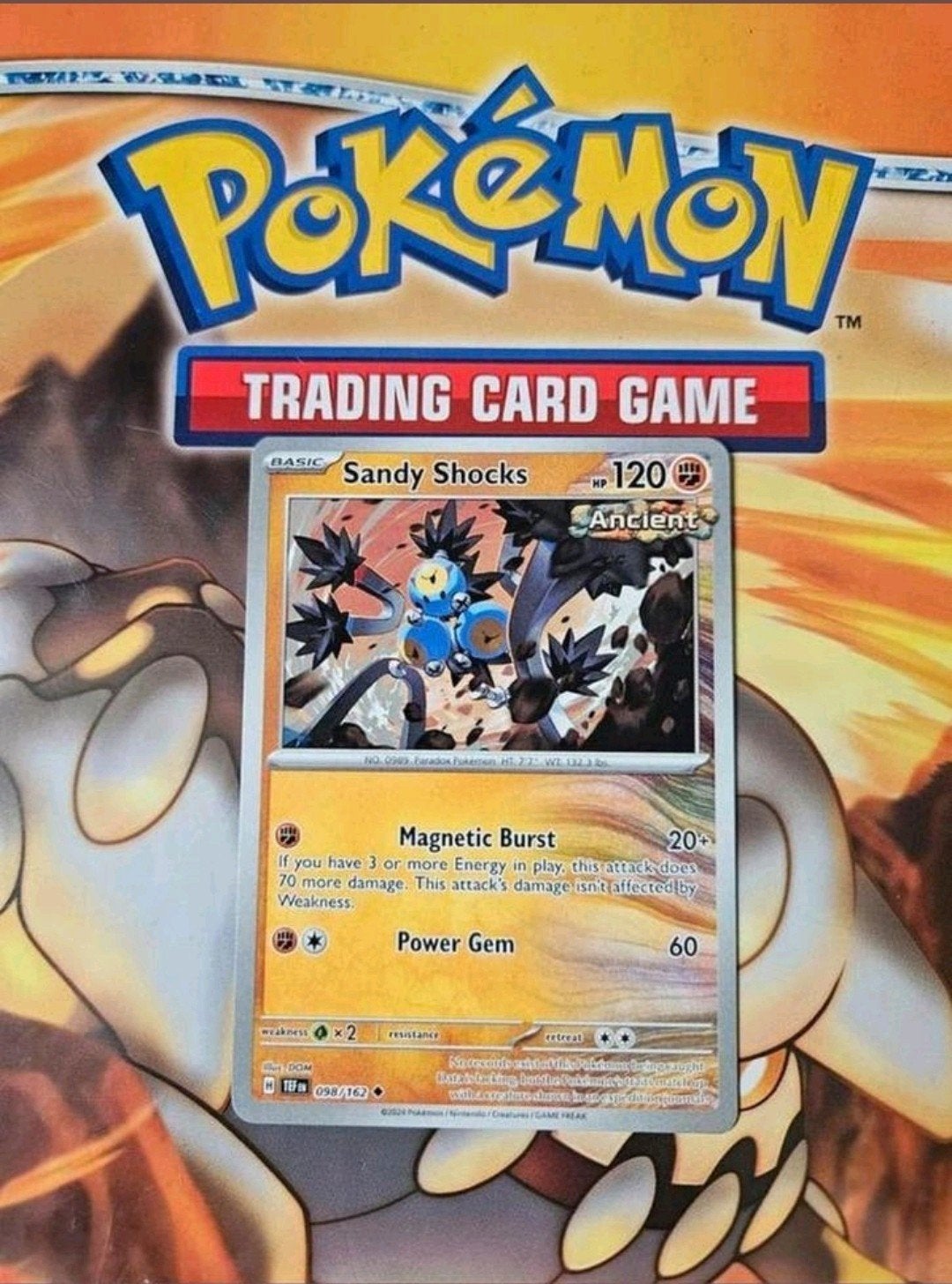 Sandy Shocks 098/162 Ancient Temporal forces pokemon kaart, Ophalen of Verzenden, Zo goed als nieuw, Losse kaart
