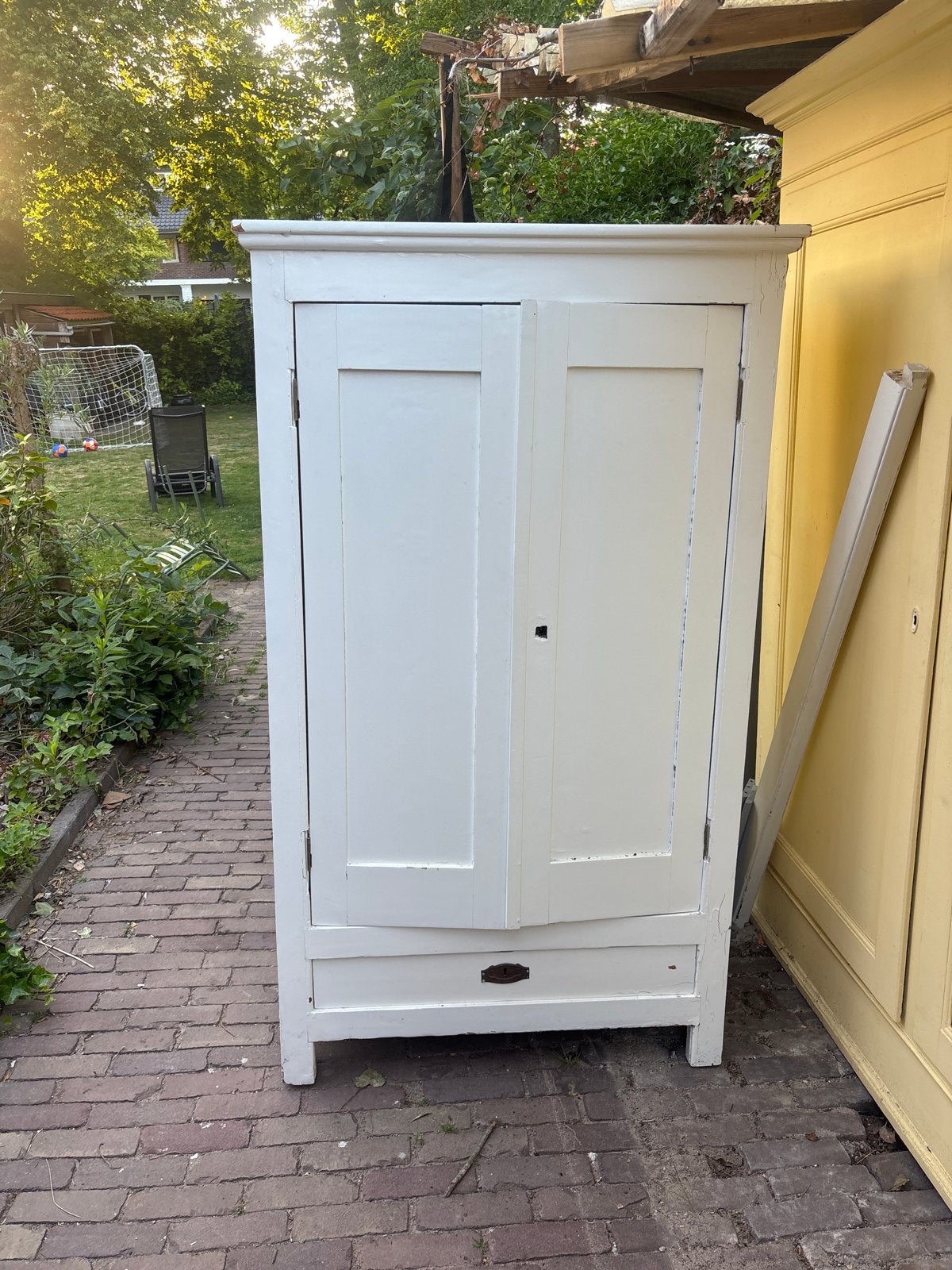 Oude houten kast - Opknapper met legplanken, Ophalen of Verzenden