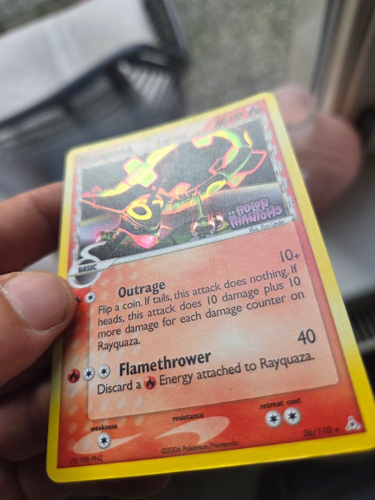 Foto 2 van ✅️Rayquaza 26/110 Holon Phantoms Pokémon Kaart