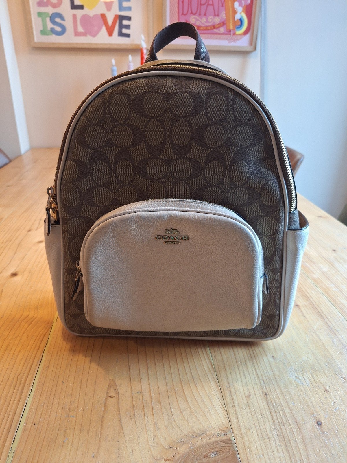 Coach Court Backpack, Ophalen of Verzenden, Gebruikt, Overige merken, 30 tot 45 cm