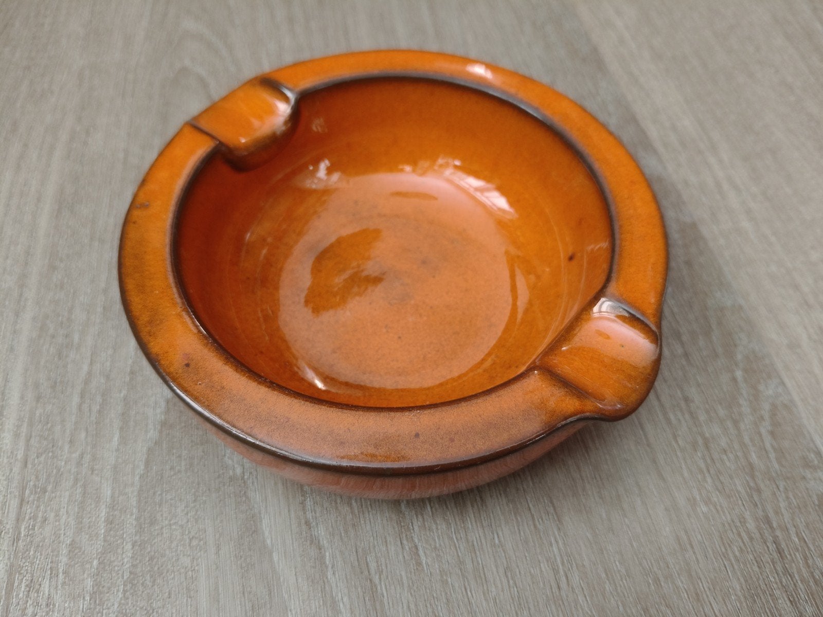 Vintage oranje asbak van Ravelli, Ophalen of Verzenden