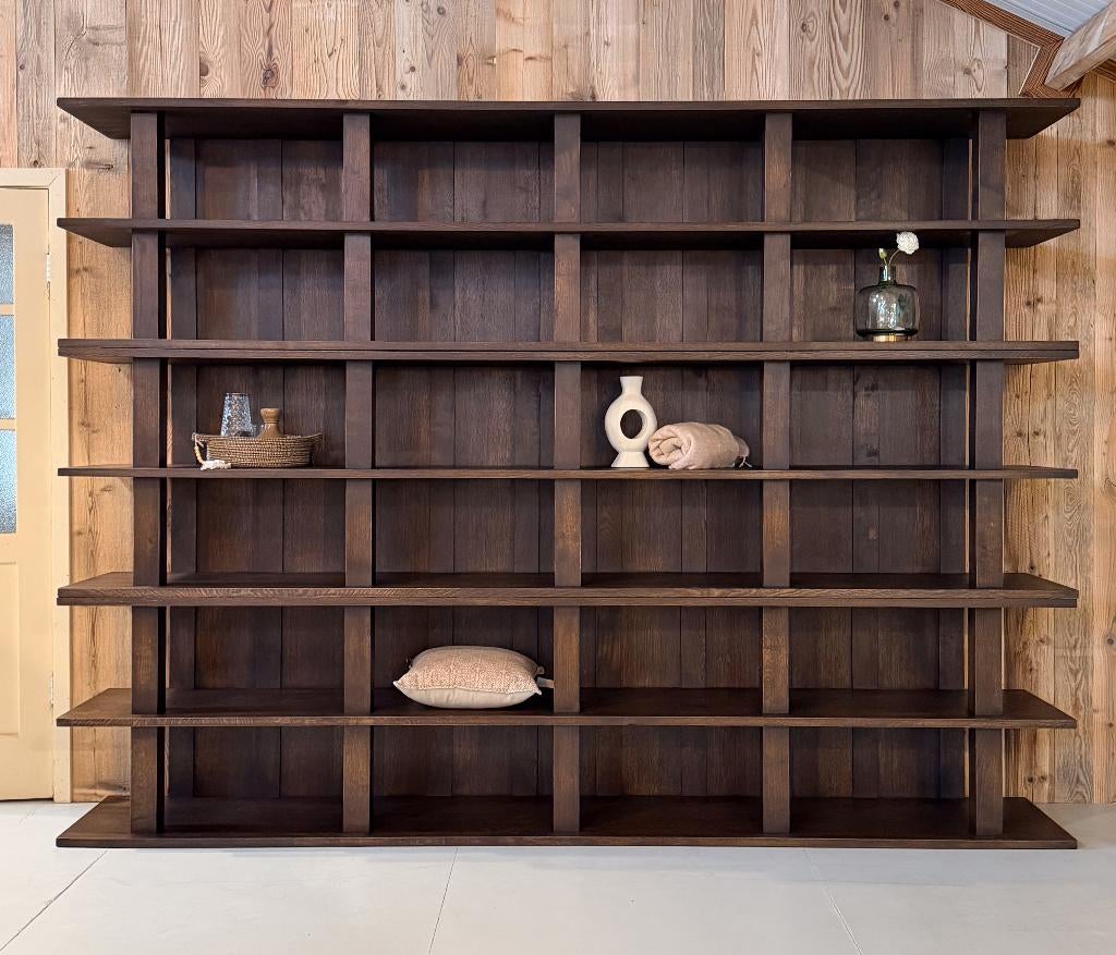 Eiken kast, Roomdivider, Vakkenkast, Boekenkast, Wandkast, Ophalen of Verzenden