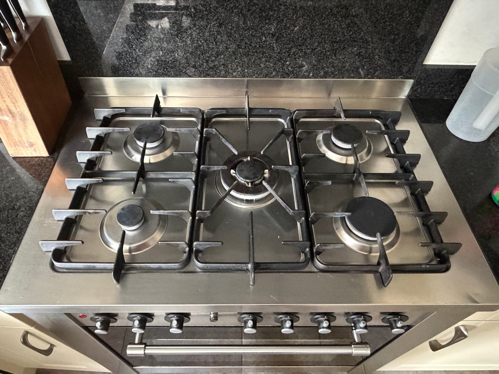 Bosch Solitaire gasfornuis met 5 pitten en oven, Ophalen, Gebruikt, 60 cm of meer, Gas