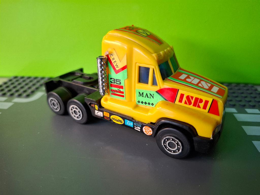 Onbekend - Mack CH600 truck [geel] 1/55, Ophalen of Verzenden, Gebruikt, Bus of Vrachtwagen