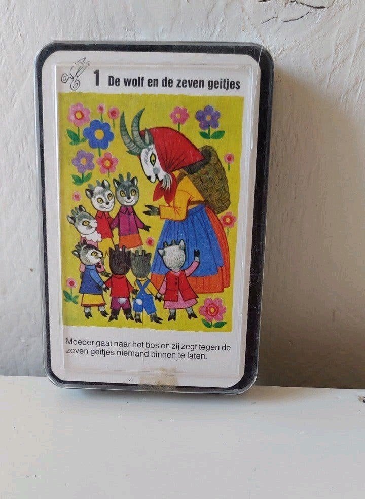 vintage sprookjeskwartet kwartetspel van Heinrich Sch, Ophalen of Verzenden, Kwartet(ten)