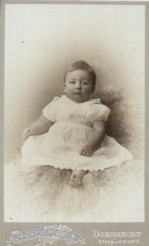 CDV - Jozef M Weber - Steegoversloot -Dordrecht, Verzamelen, Foto's en Prenten, Gebruikt, Verzenden, Foto, Voor 1940