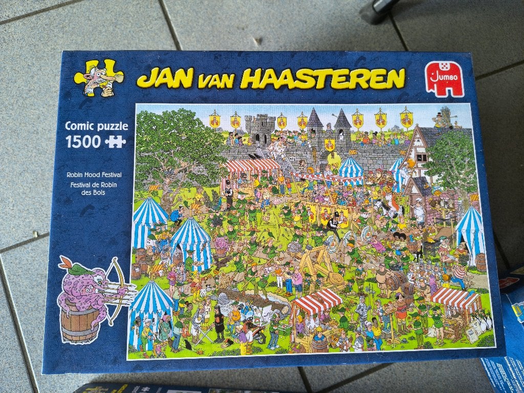 Puzzels Jan van Haasteren 1000 en 1500, Hobby en Vrije tijd, Denksport en Puzzels, Ophalen, 500 t/m 1500 stukjes, Zo goed als nieuw