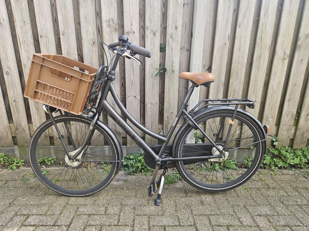 Cortina U 4 damesfiets met krat en 7 versnellingen, Fietsen en Brommers, Fietsen | Dames | Damesfietsen, Versnellingen, Ophalen