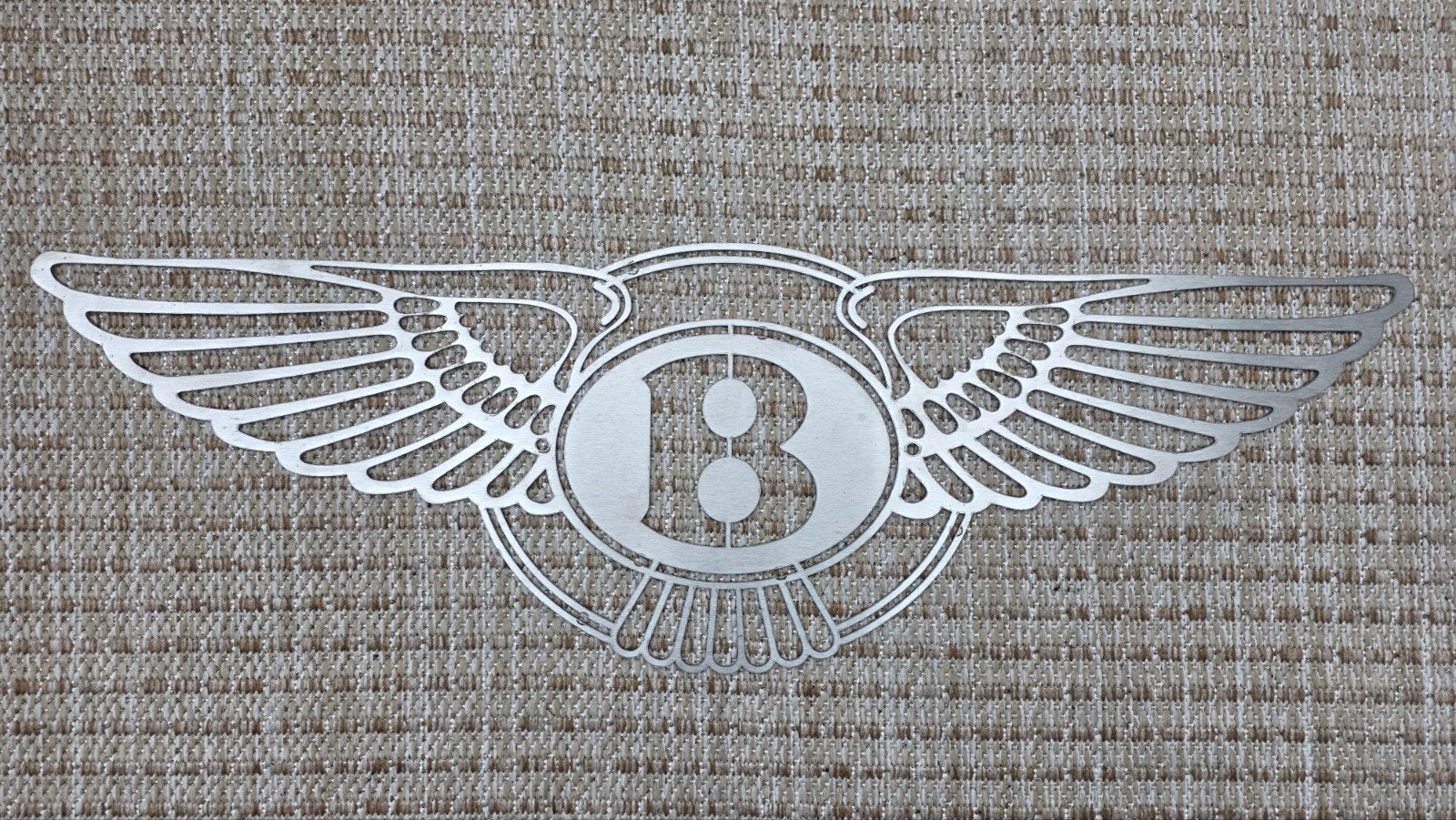 Bentley Vliegende B Logo laser-gesneden stalen muurdecoratie, Ophalen of Verzenden, Gebruikt, Auto's