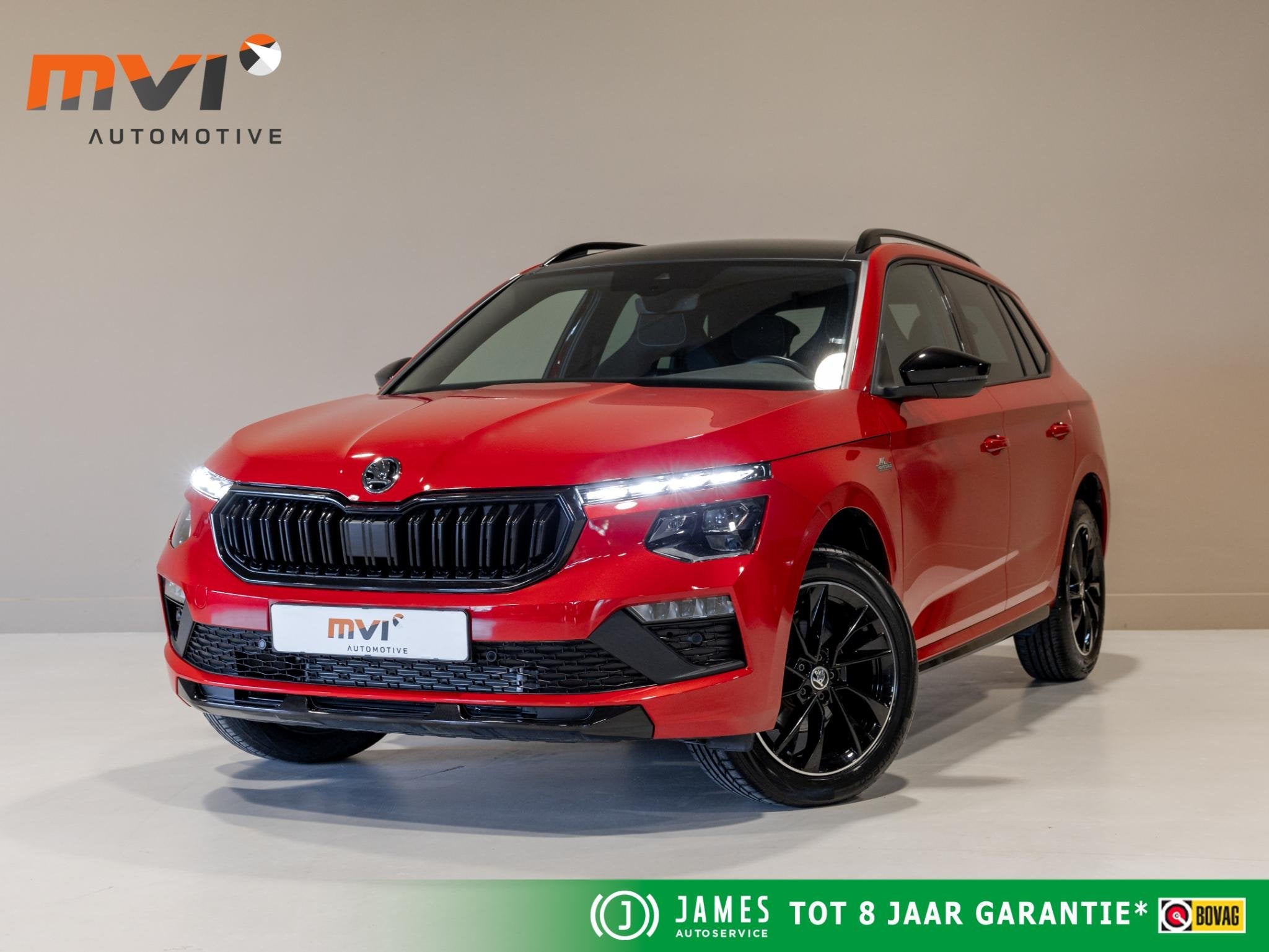 Skoda Kamiq 1.5 TSI ACT Monte Carlo Facelift / 150pk / Panor, Auto's, 4 cilinders, Leder en Stof, Origineel Nederlands, 630 kg