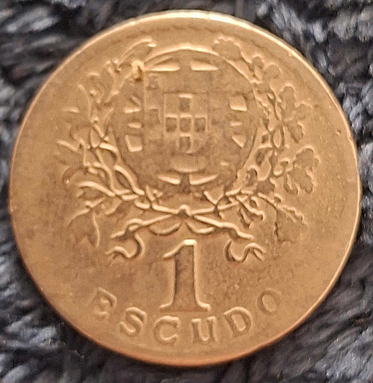 Portugal 1 Escudo 1928 Republica Portuguesa, Ophalen of Verzenden, Overige landen, Losse munt