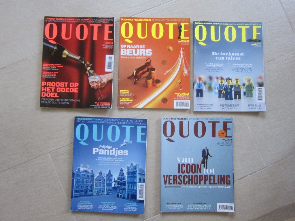 magazines Quote Quote editie tijdschrift magazine maandblad, Ophalen of Verzenden, Zo goed als nieuw, Overige typen