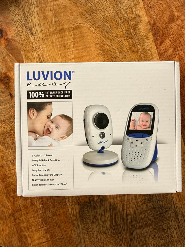 Luvion Easy Babyfoon met Camera en Terugspreekfunctie, Kinderen en Baby's, Babyfoons, Ophalen of Verzenden, Zo goed als nieuw