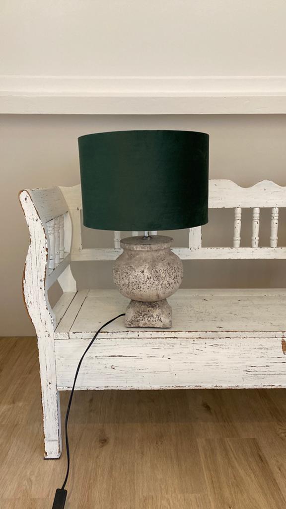 Sfeervolle kruiklamp, landelijk, brocante, Huis en Inrichting, Lampen | Tafellampen, Ophalen, Zo goed als nieuw, 50 tot 75 cm