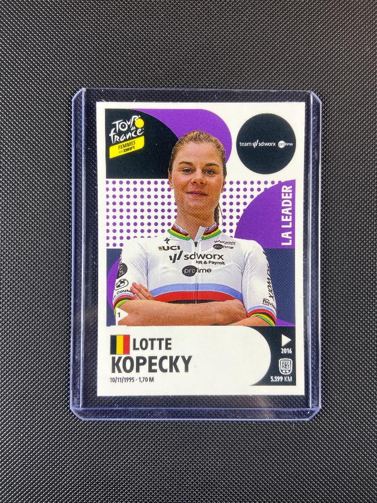 Lotte Kopecky Panini Sticker Tour de France 2025 SD Worx, Verzenden, Zo goed als nieuw, Overige sporten, Poster, Plaatje of Sticker