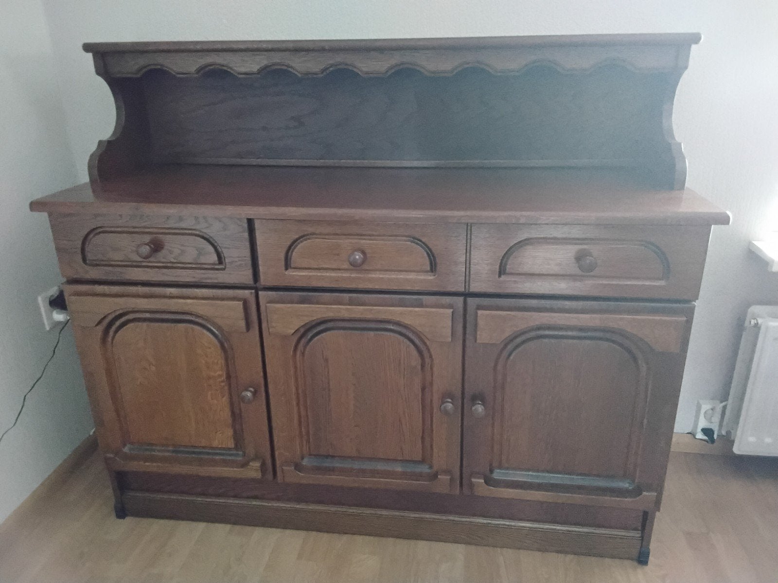 Dressoir met los bovenstuk, kastjes en lades, eiken, Ophalen, 25 tot 50 cm, 100 tot 150 cm
