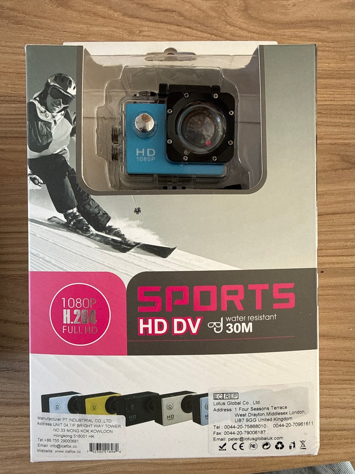 Sports HD DV 1080P Full HD Actiecamera met accessoires, Overige merken, ., Nieuw, Ophalen of Verzenden
