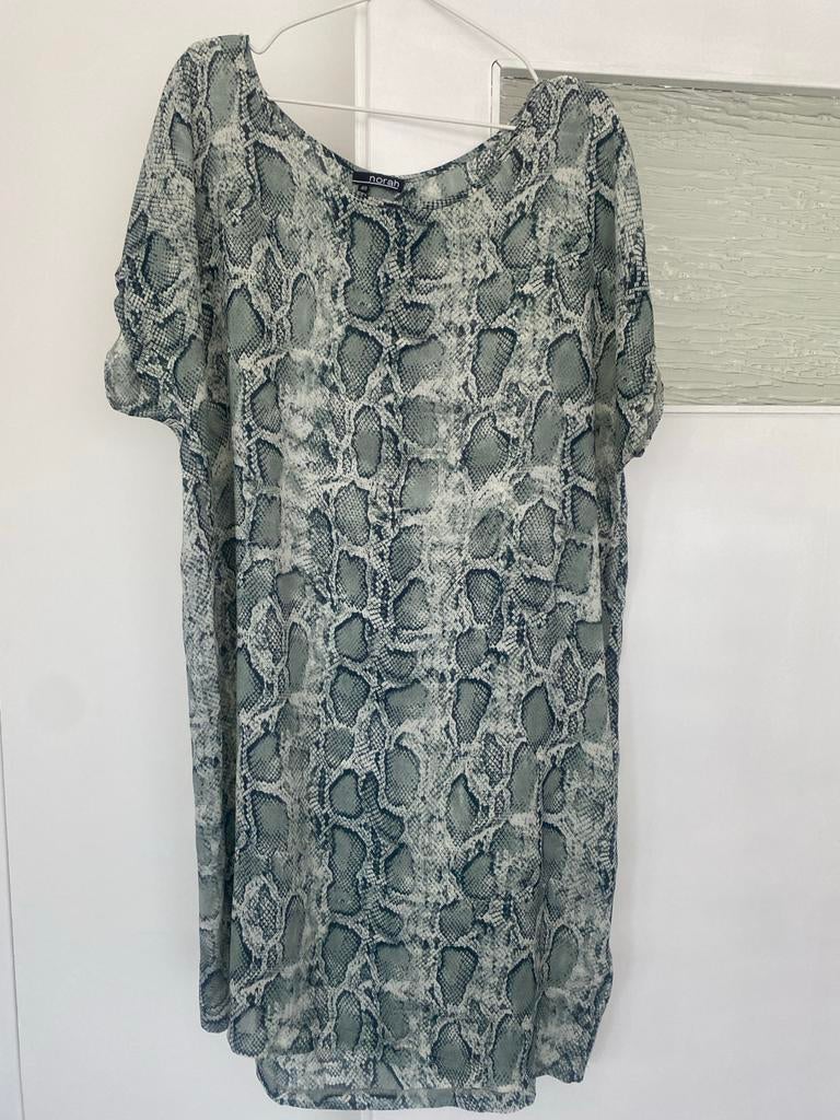 Norah tuniek met slangenprint, maat 48, Kleding | Dames, Ophalen of Verzenden, Zo goed als nieuw, Maat 46/48 (XL) of groter, Lange mouw