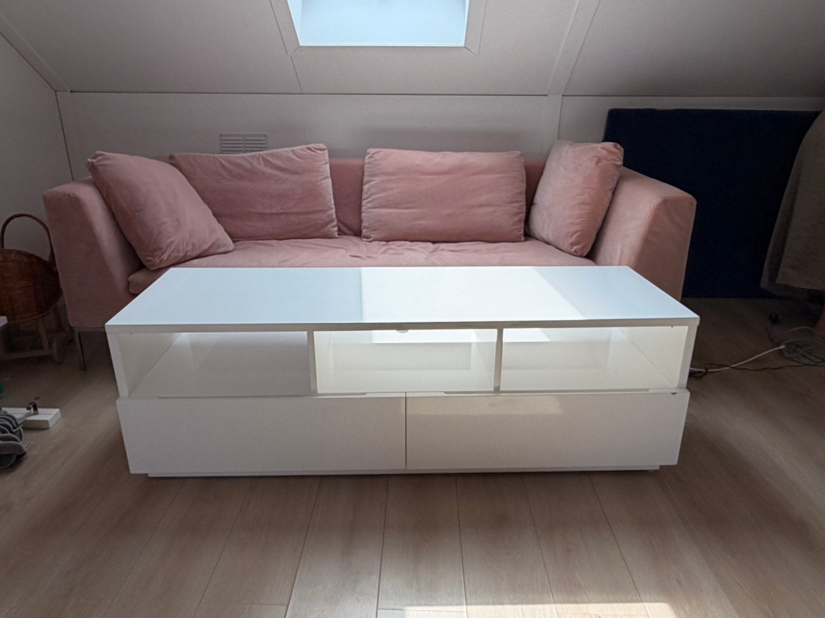 Tv kast hoog glans Gratis!!, Ophalen, Gebruikt, 25 tot 50 cm, Minder dan 100 cm