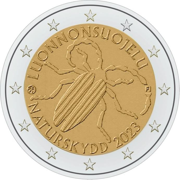 2 euro Finland 2023 - Eerste Natuurbeschermingswet (UNC), Ophalen of Verzenden, Finland, 2 euro, Losse munt