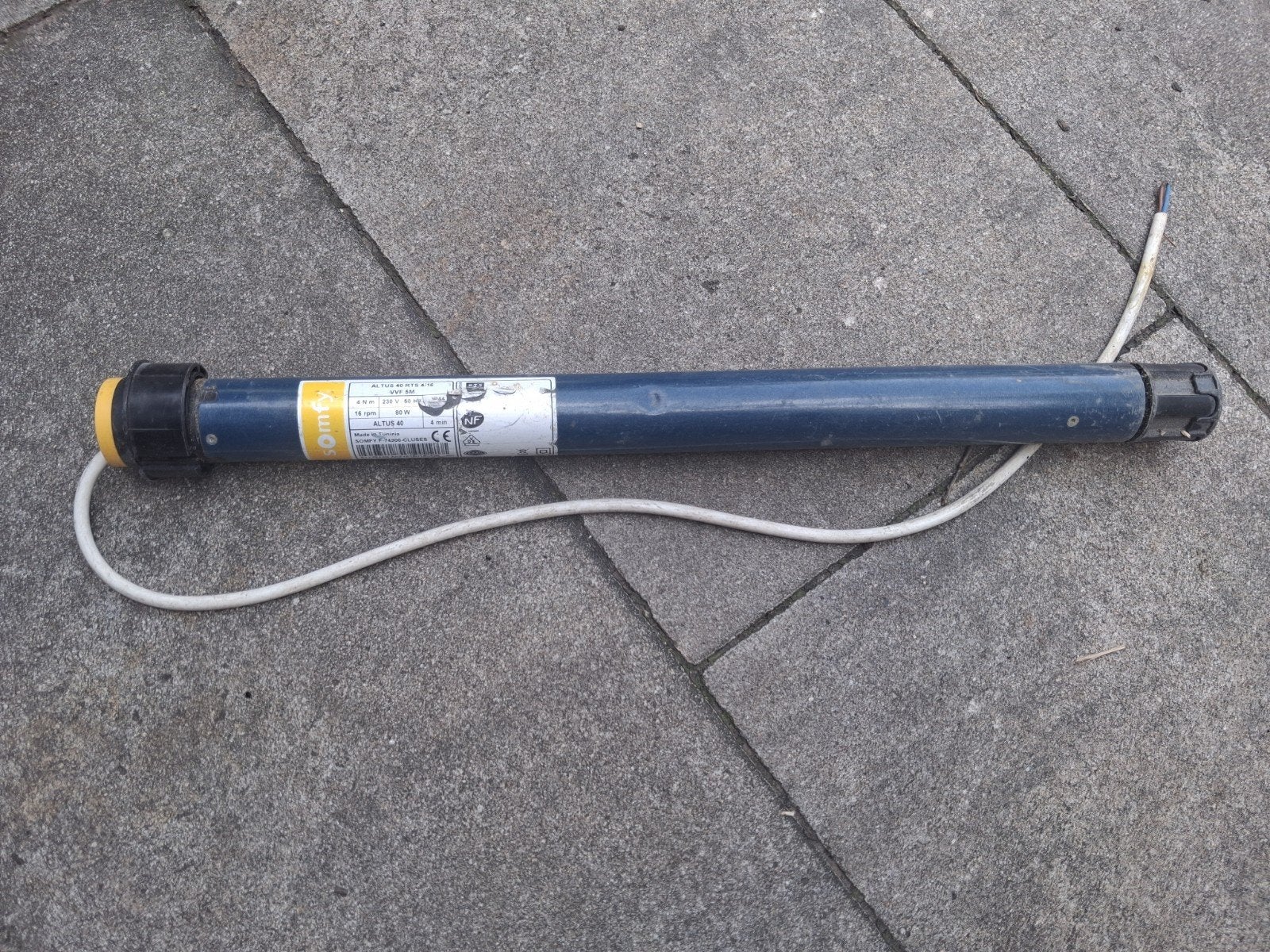 Goede Somfy RTS  screen motor, Doe-het-zelf en Verbouw, Rolluiken, Ophalen of Verzenden, Wit, Minder dan 100 cm, Minder dan 100 cm