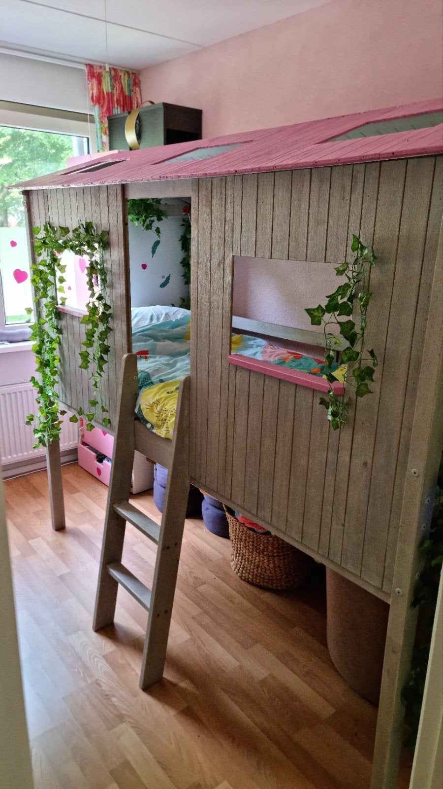 Kinderbed Boomhut Huisbed Halfhoogslaper hoog bed hoogslaper, Kinderen en Baby's, Kinderkamer | Stapelbedden en Hoogslapers, Ophalen