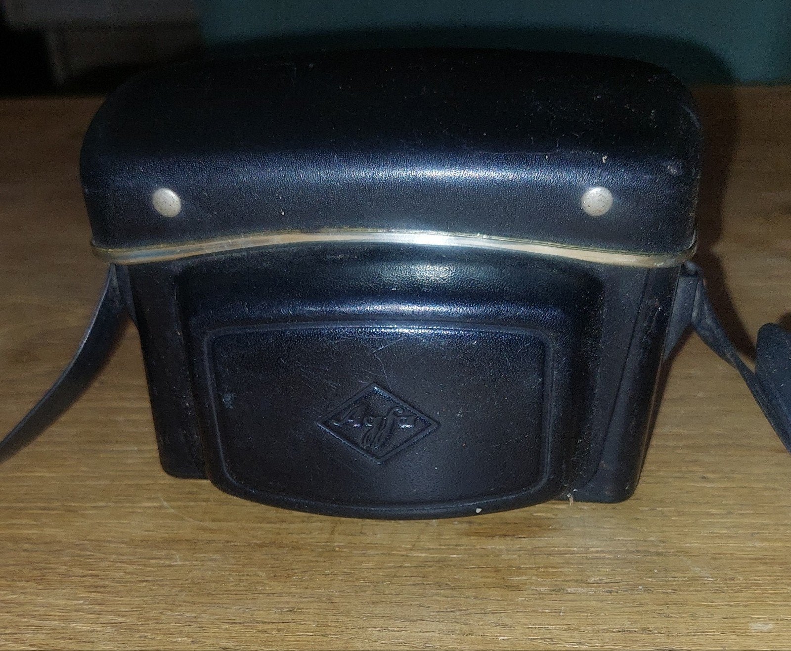 Agfa Isomat Rapid camera met flitser en lederen tas, Verzenden, Gebruikt, Compact, Overige Merken