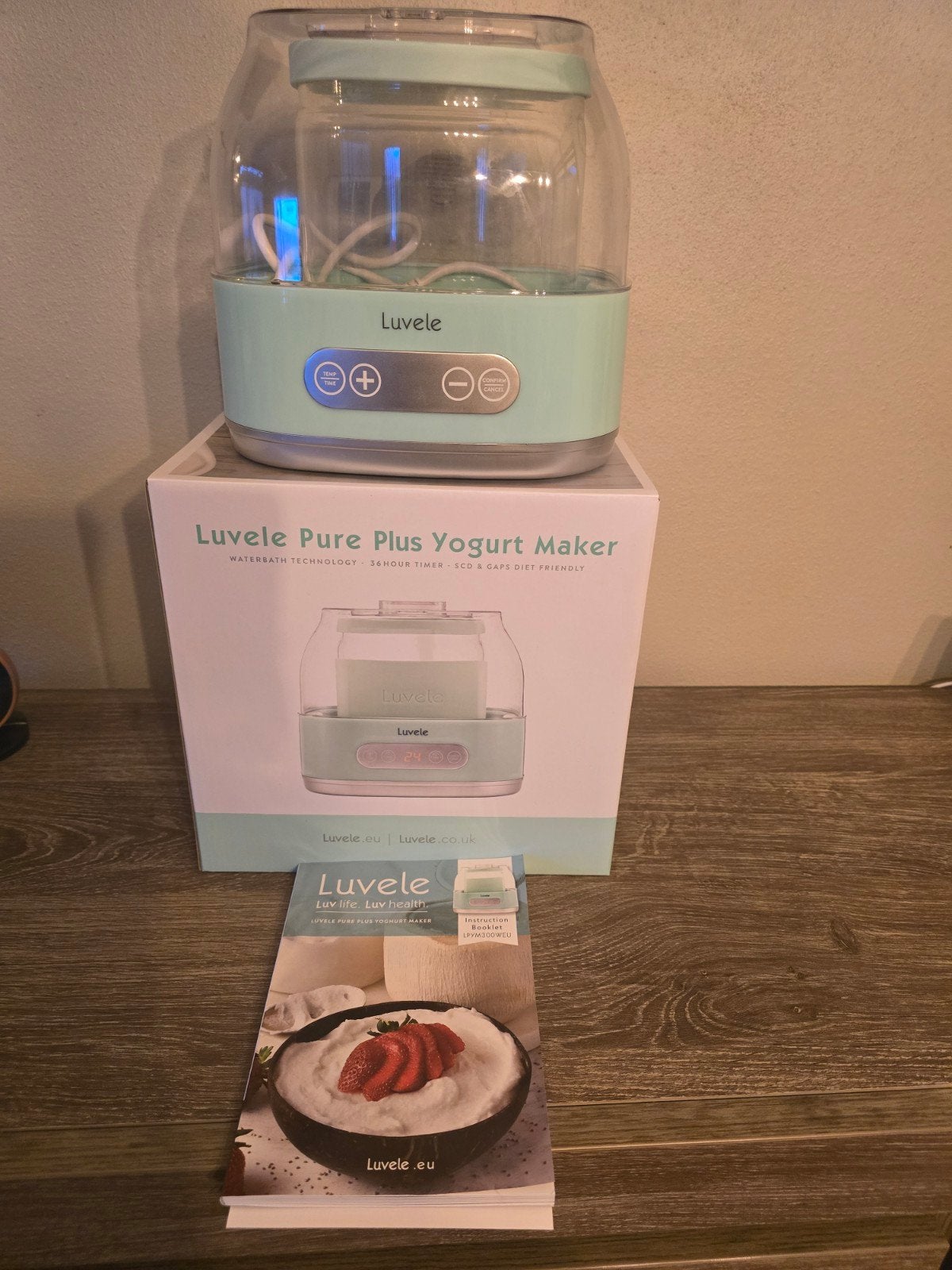 Luvele Pure Plus Yoghurtmaker - Zo goed als nieuw, Witgoed en Apparatuur, Ophalen of Verzenden, Zo goed als nieuw