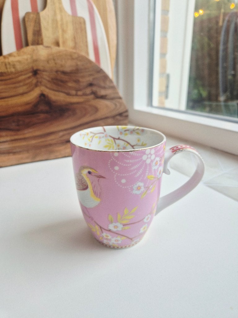 Pip mok groot, roze met vogels en bloemem, Ophalen, Pip Studio, Zo goed als nieuw, Overige stijlen