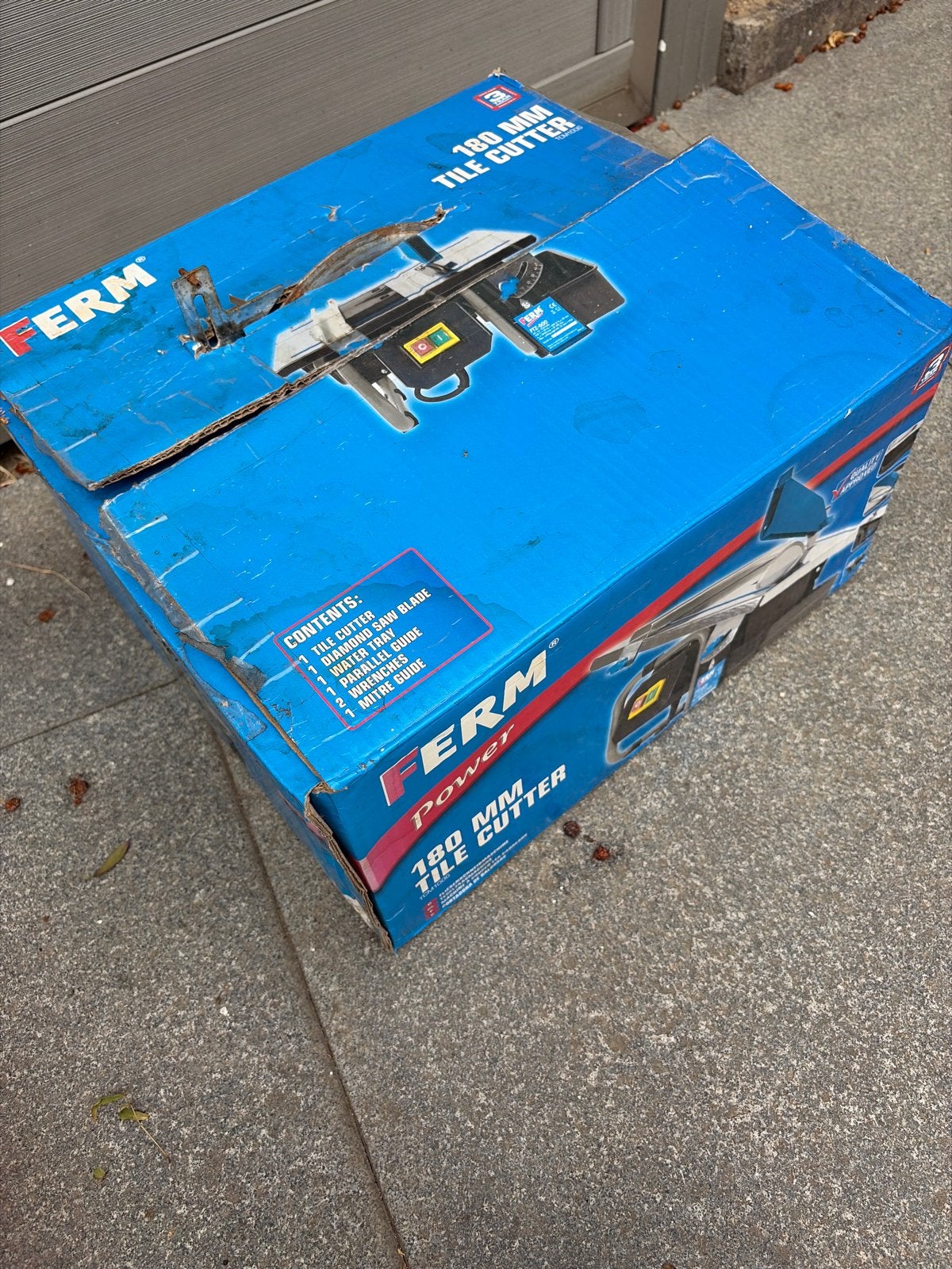 Ferm 180 mm Tegelsnijder - Perfect voor tegelprojecten, Ophalen, Overige materialen, Gebruikt, Overige typen