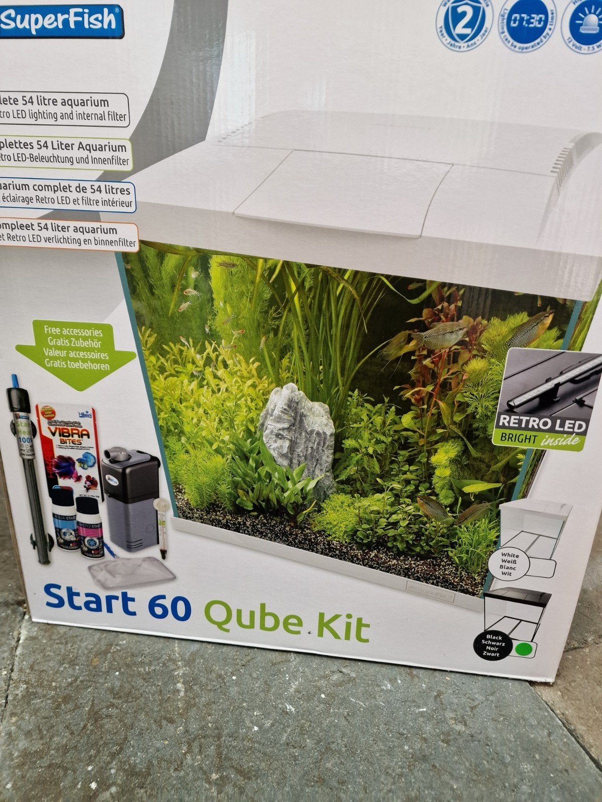 Aquarium start 60 qube kit, Vlietweg 8 klundert, Superfish, Nieuw, Ophalen of Verzenden