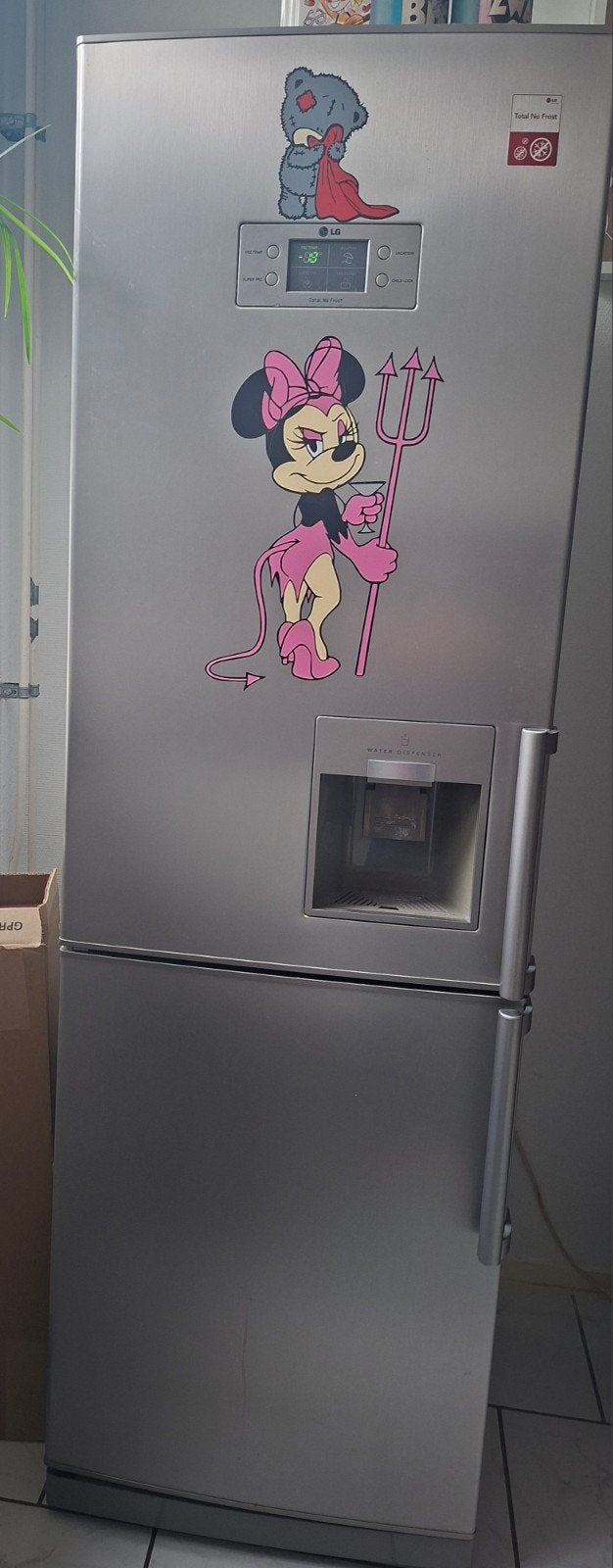 lg koel/vrieskast, Ophalen, 150 tot 200 liter, Gebruikt, 60 cm of meer