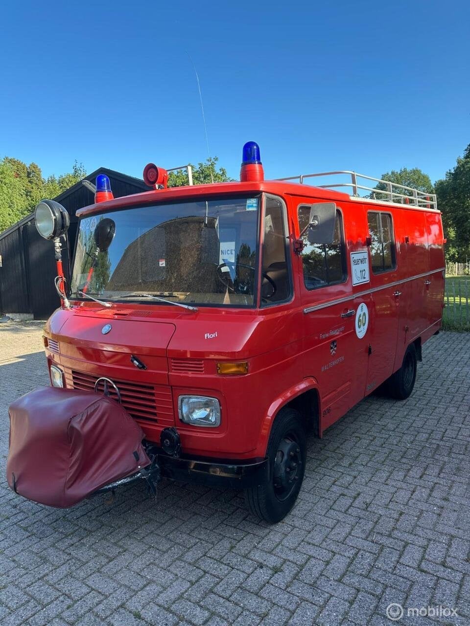 Mercedes 408 benzine 1 eigenaar, 23932 km Brandweer bj 1968, Achterwielaandrijving, Overige carrosserieën, Bedrijf, Handgeschakeld