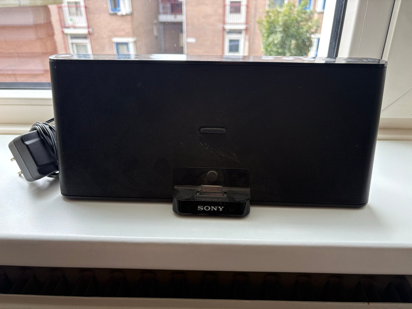 Sony RDP-XF100iP iPod/iPhone Speaker Dock, Gebruikt, Inclusief oplader, Ophalen of Verzenden, Draagbare speaker
