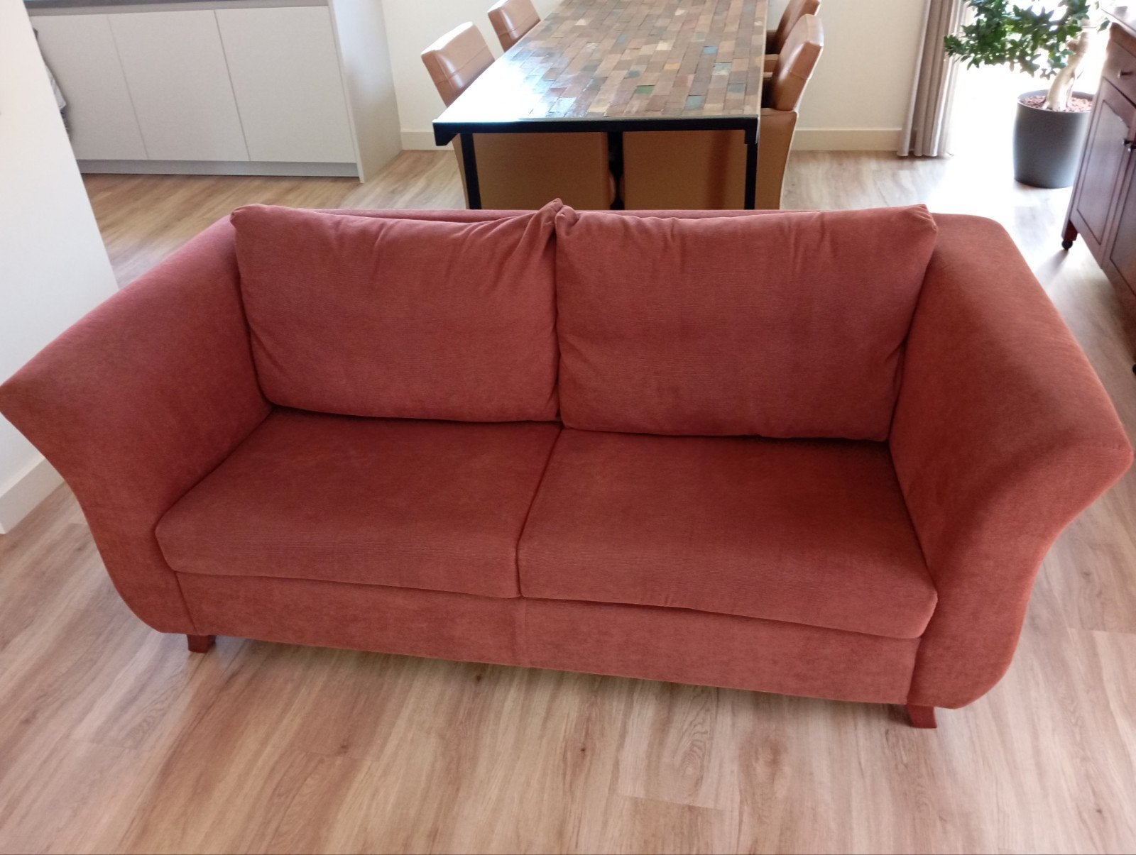 Twee 2,5zits banken. In perfecte staat, Huis en Inrichting, Ophalen, 150 tot 200 cm, Tweepersoons, 75 tot 100 cm