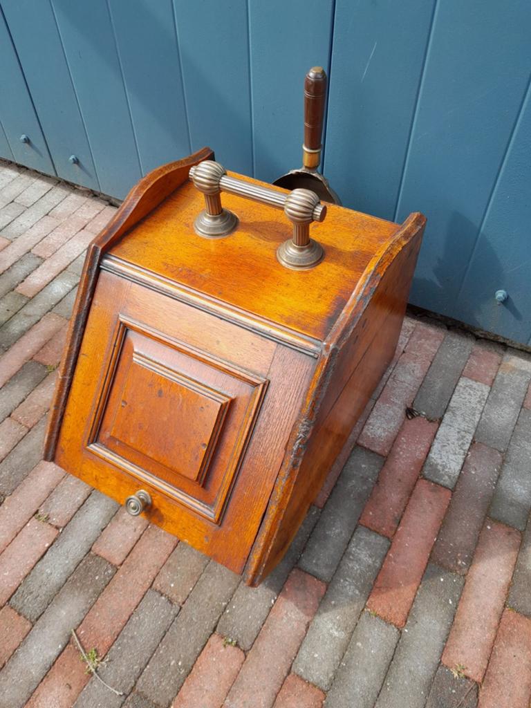 Nostalgische Houten Kolenbak met Schep - Antiek Stijl, Antiek en Kunst, Ophalen