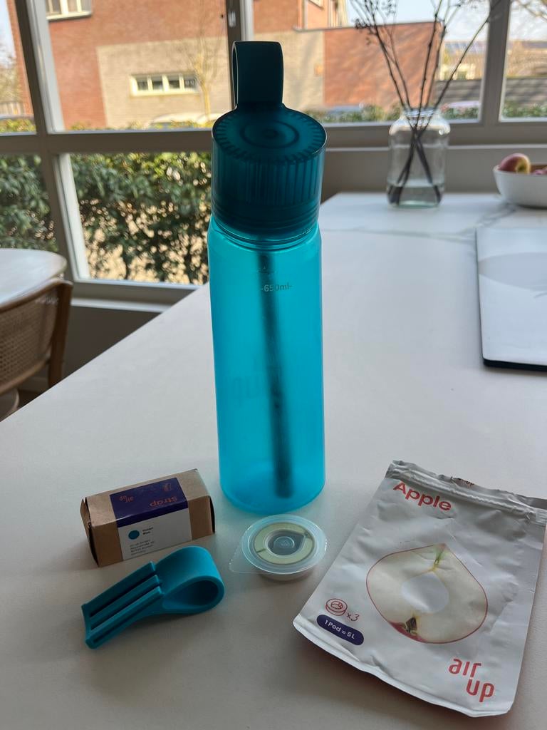 Air up fles Ocean Blue met extra strap en smaakje appel, Ophalen, Zo goed als nieuw, Overige typen