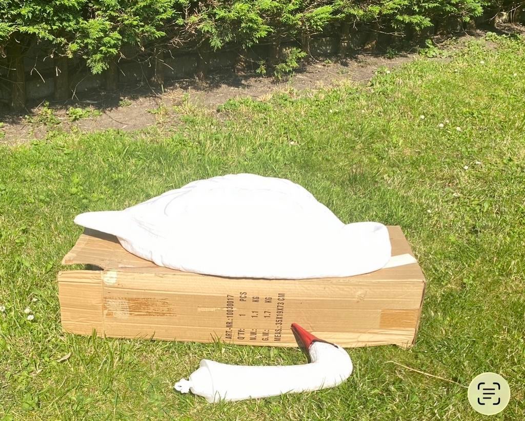 XXL Zwaan voor decoratie, Overige materialen, Gebruikt, Wit, Overige typen
