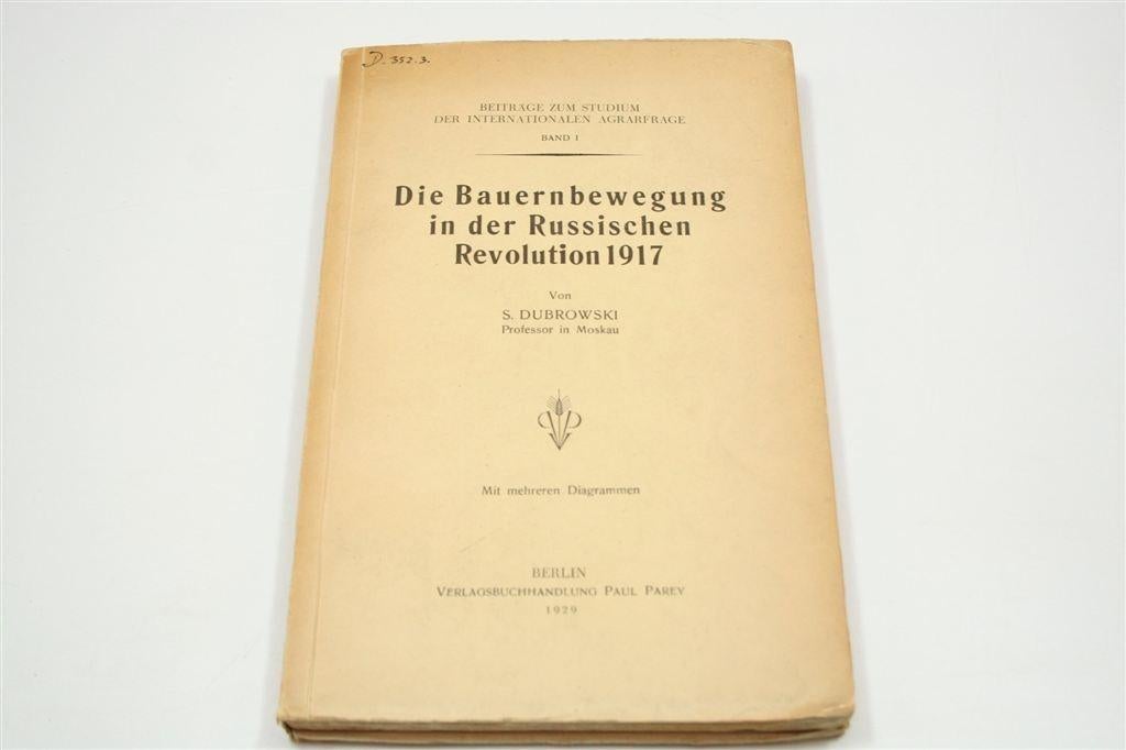 Die Bauernbewegung — Boerenrevolte Rusland 1917, Boeken, Ophalen of Verzenden, Gelezen, Europa