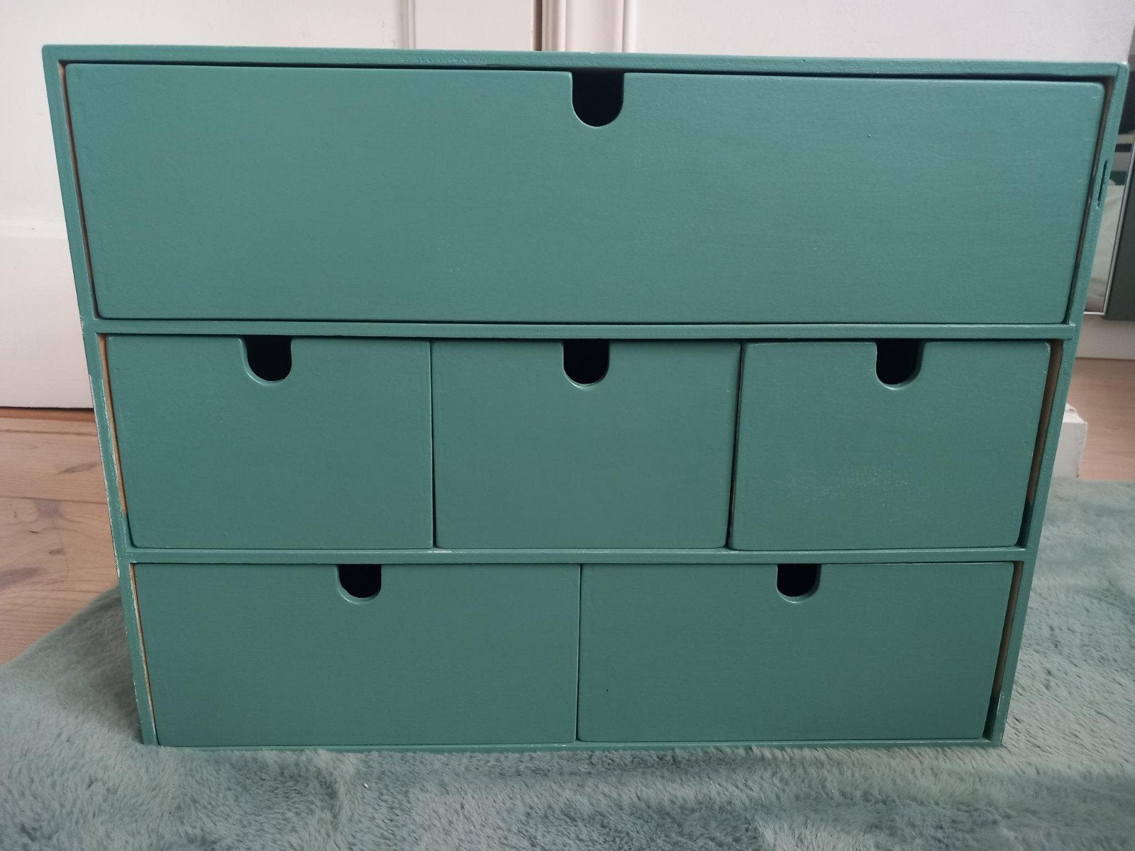 Groene ladekast Ikea Moppe 6 lades, Ophalen, Minder dan 50 cm, 5 laden of meer, Zo goed als nieuw