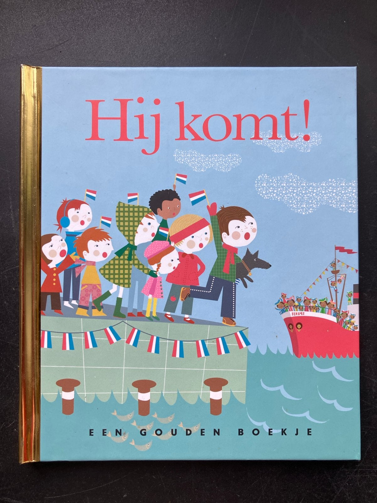 Hij Komt! Een Gouden Boekje - Sinterklaasverhaal, Fictie algemeen, Jongen of Meisje, Zo goed als nieuw, 4 jaar