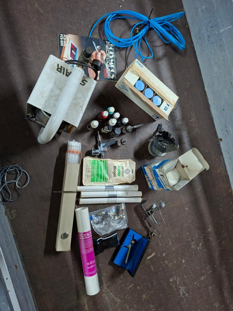 Airbrush set, Ophalen of Verzenden, Gebruikt, Airbrush en Toebehoren