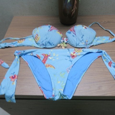 Bikini print blauw studs Raffaela d'Angelo mt L, Raffaela d'Angelo, Meerkleurig, Ophalen of Verzenden, Zo goed als nieuw