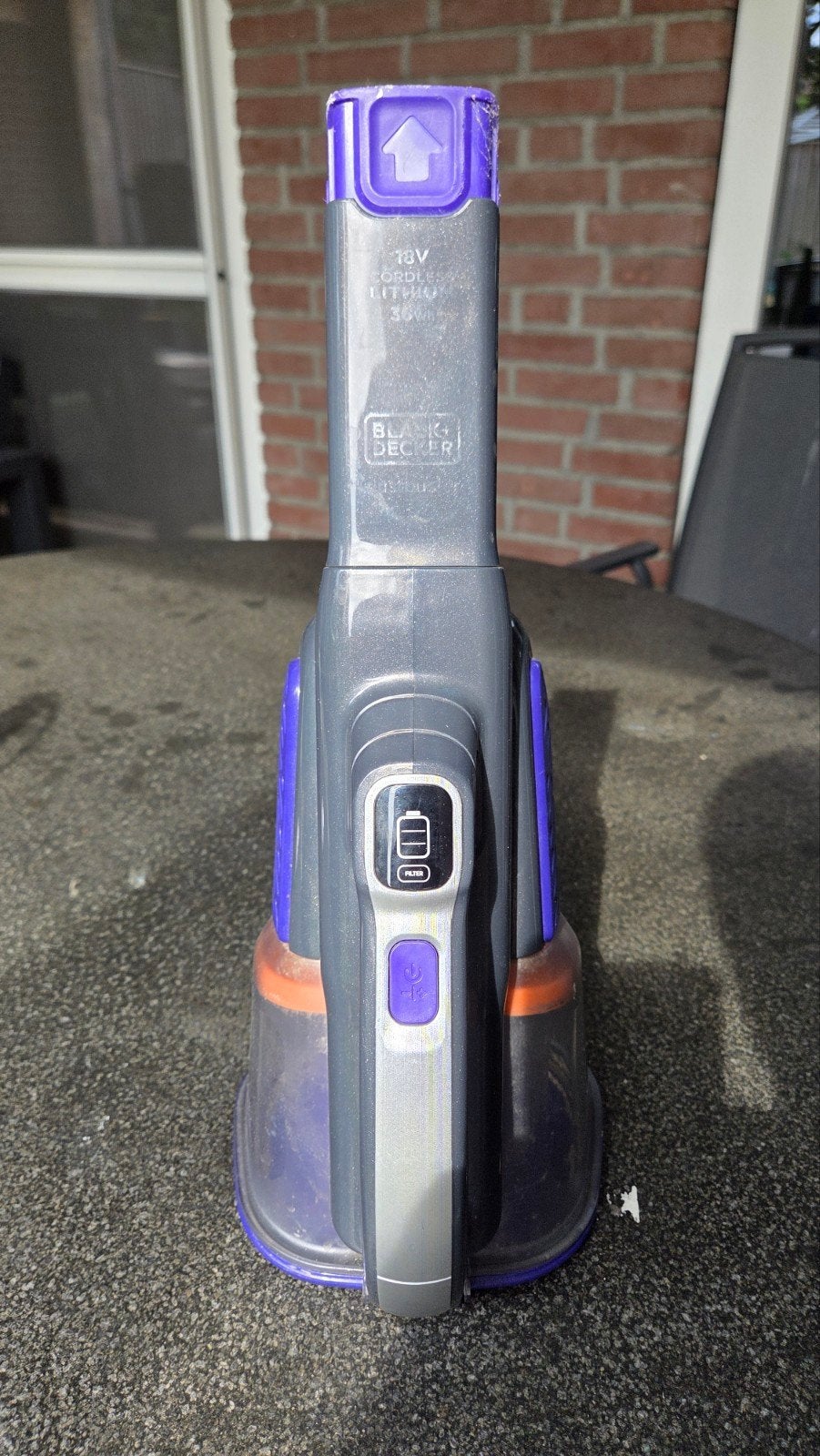 Black+Decker 18V Kruimeldief met Oplaadstation, Ophalen, Overige merken, Gebruikt, Kruimeldief