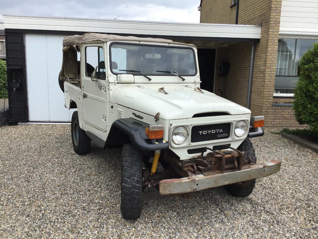 Toyota landcruiser bj46 bj43 bj42 bj40 3b 3.4D, Auto's, Oldtimers, Wit, Particulier, 4x4, Toyota
