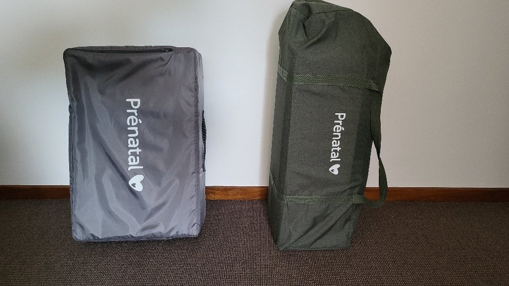 Campingbedje Prenatal groen met matras, Ophalen, Zo goed als nieuw, Reisbedje
